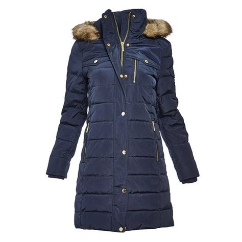 michael kors navy blue jacket|Michael Kors winter jacket women.